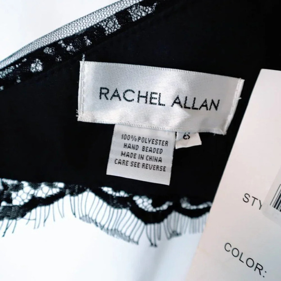 NWT Rachel Allan Two Piece Black Purple Formal Gown $538 - Picture 13 of 13